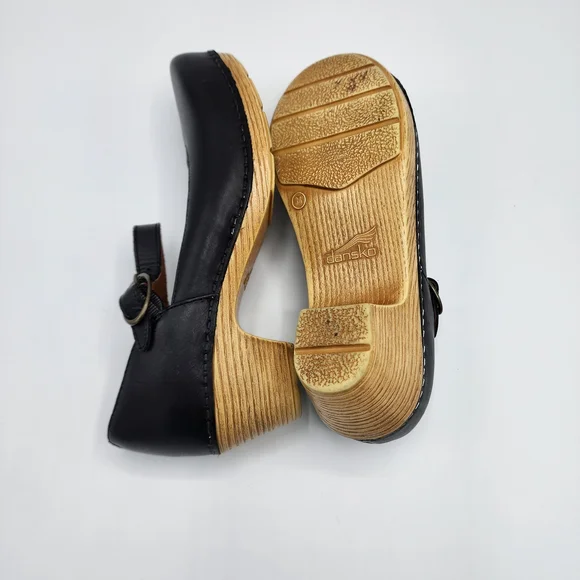 Dansko Black Mary Jane Heels - Picture 8 of 9